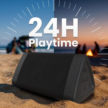 Oontz Angle 3 Portable Bluetooth 5.4 Speaker - 12W Audio Output, 24-Hour Battery Life, 100Ft Wireless Range, IPX5 Water-Resistant, Affordable for Travel, Outdoor, and Home Use (Black)