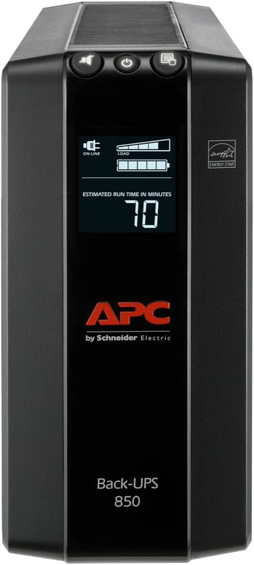 APC Battery Backup Surge Protector, BX850M Backup Battery Power Supply, AVR, Dataline Protection,12.2 X 3.58 X 7.48 Inches (Black)
