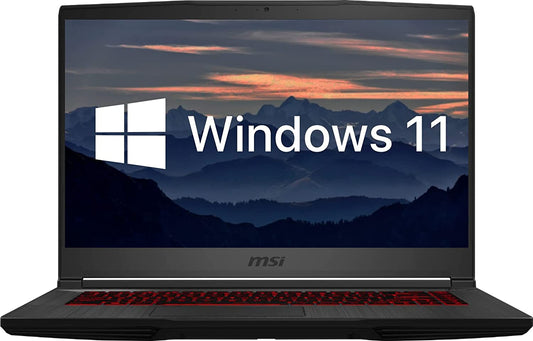 MSI GF65 Gaming Laptop - 15.6" FHD 144Hz Display, Intel Core i5-10500H, 64GB DDR4 RAM, 2TB PCIe SSD, GeForce RTX 3060 Graphics, Backlit Keyboard, Webcam, Type-C, HDMI, Windows 11 Home, Black