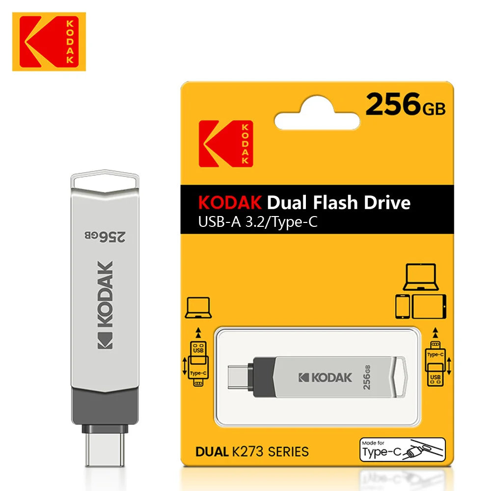 K273 High-Speed USB Flash Drive 3.2 Interface Type-C Mobile Phone Computer Dual-Use 32G-256G Storage USB Flash Drive 128G