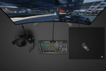 CORSAIR K70 RGB Tenkeyless Mechanical Gaming Keyboard with CHERRY MX SPEED Switches, Aluminum Frame, Per-Key RGB Backlighting, and Detachable USB-C Cable