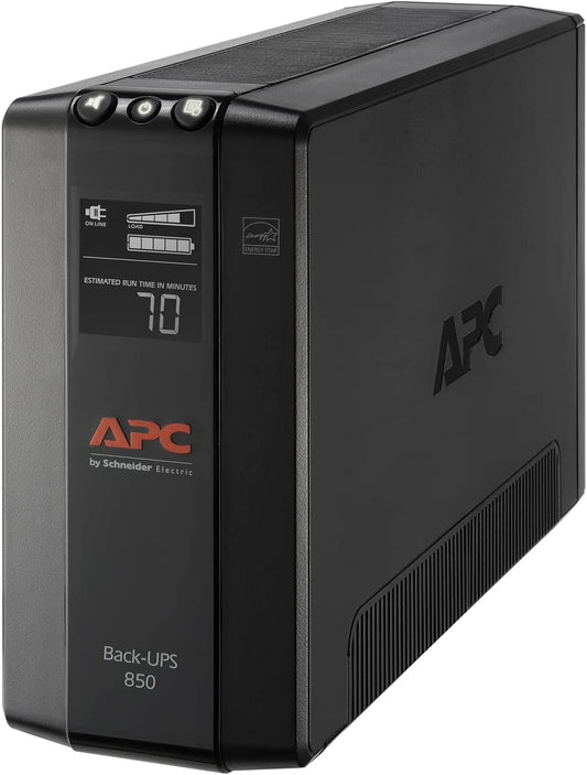 APC Battery Backup Surge Protector, BX850M Backup Battery Power Supply, AVR, Dataline Protection,12.2 X 3.58 X 7.48 Inches (Black)