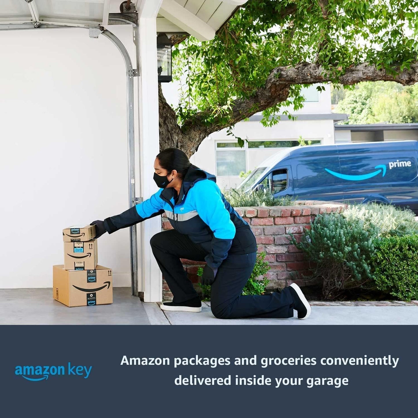 Chamberlain Smart Garage Door Opener - Wall Mounted - Myq Smartphone Controlled - Ultra Quiet Space Saving Direct Drive, Model RJO20, Black