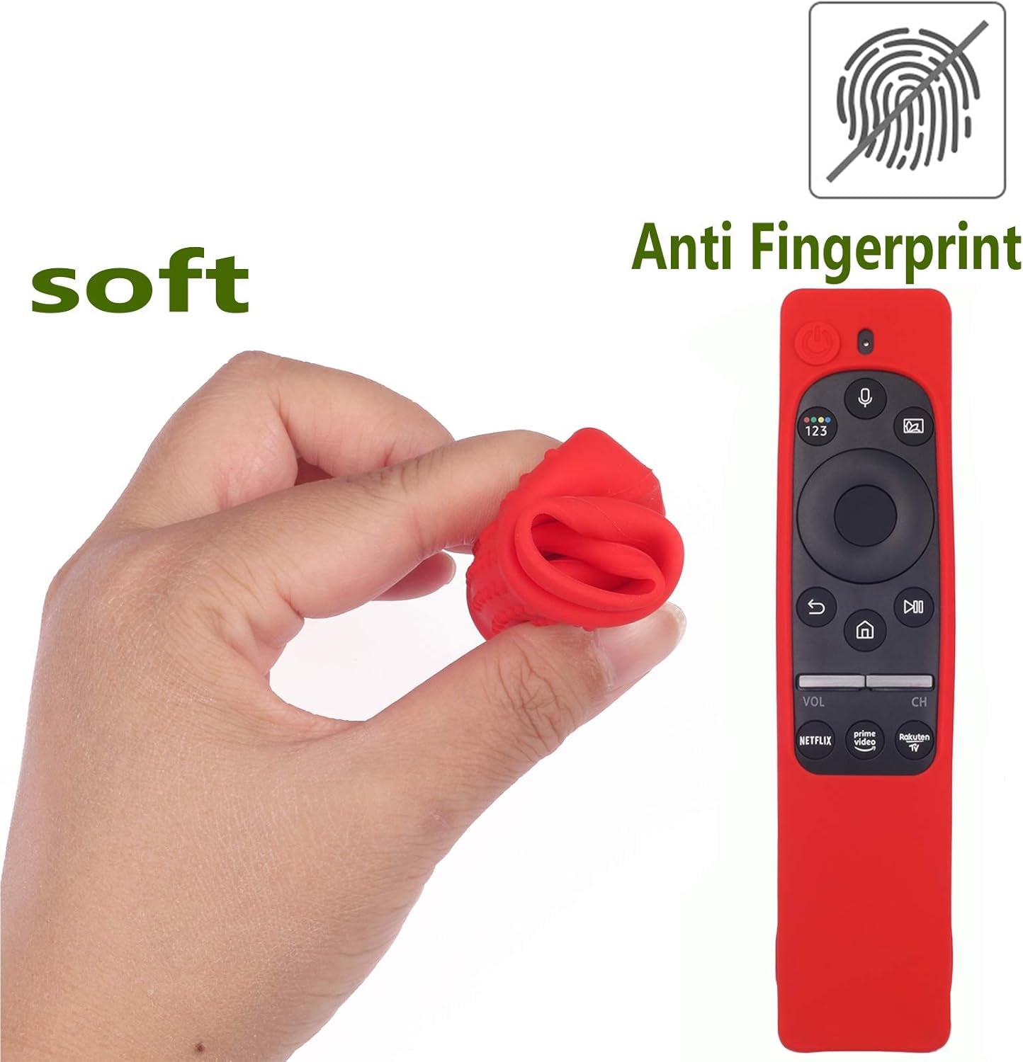 High-Quality Silicone Protective Cover for BN59 Series Smart TV Remote Controllers, Compatible with BN59-01312A and BN59-01274A, Featuring Lanyard - Midnight Blue