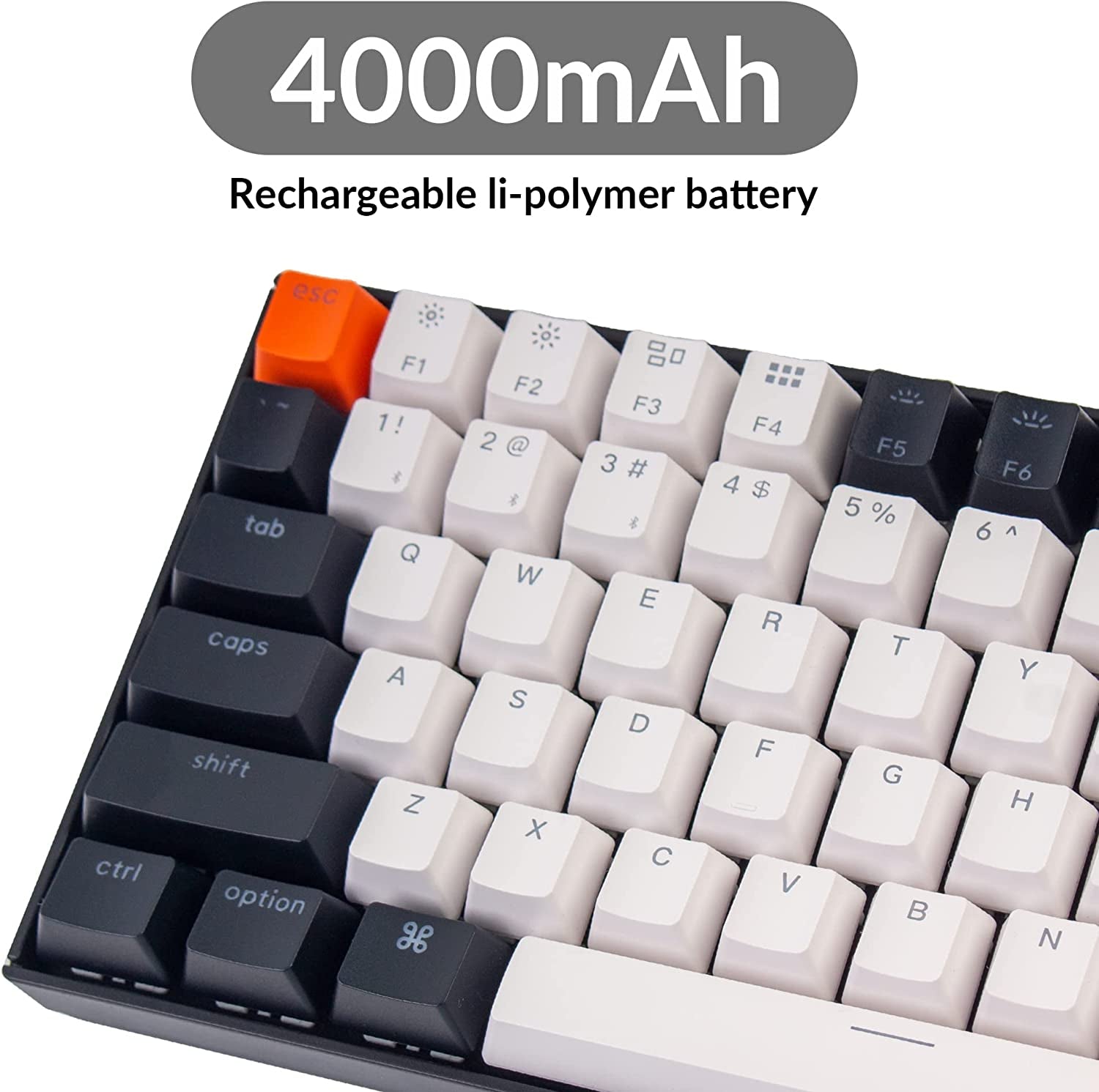 Keychron K2 V2 75% Hot-Swappable Mechanical Keyboard - Bluetooth Wireless & USB Wired - Gateron G Pro Brown Switches - Double-Shot Keycaps - RGB Backlit - 84-Key Layout for Mac and Windows