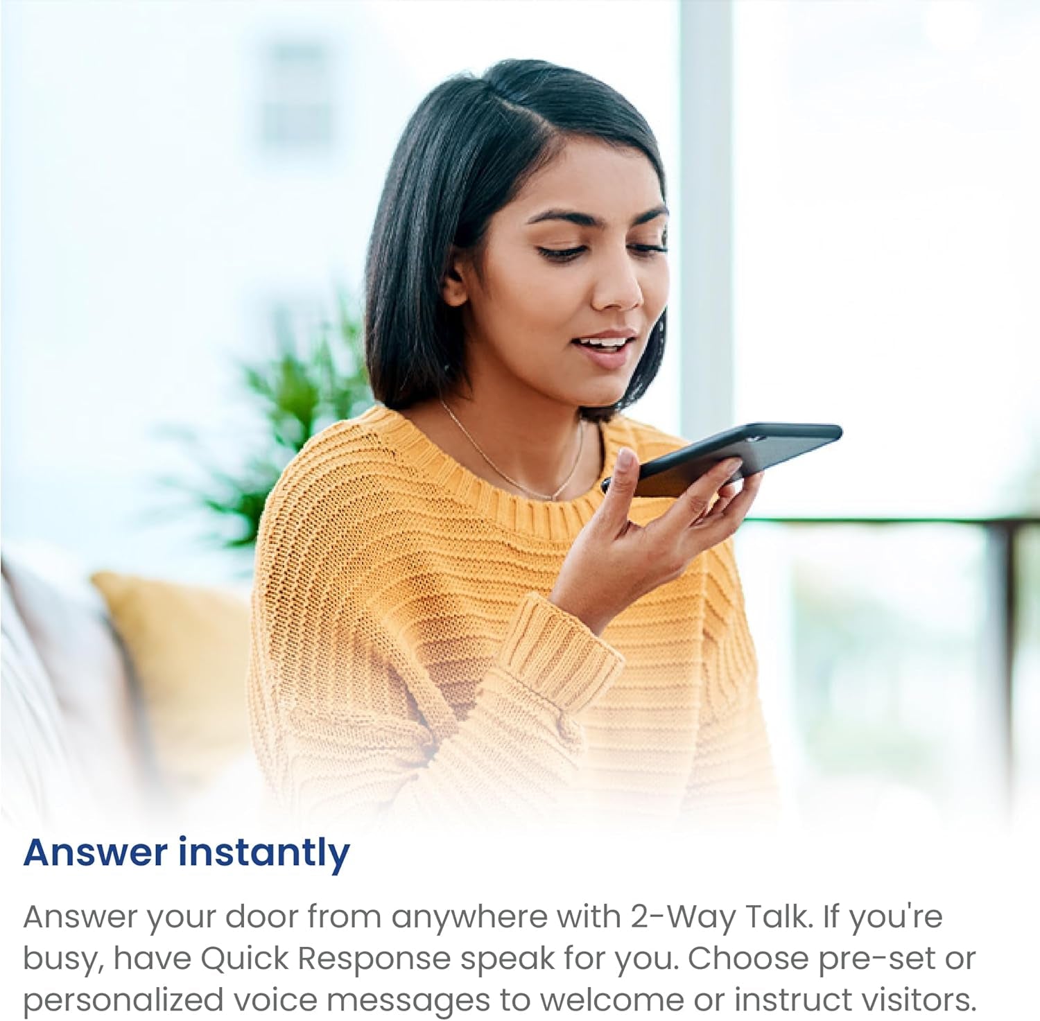 Lorex 2K Wireless Wifi Smart Video Doorbell Camera W/No Subscription Fee - Smart Security Lighting, Night Vision, Battery-Powered, Motion Detection (White)