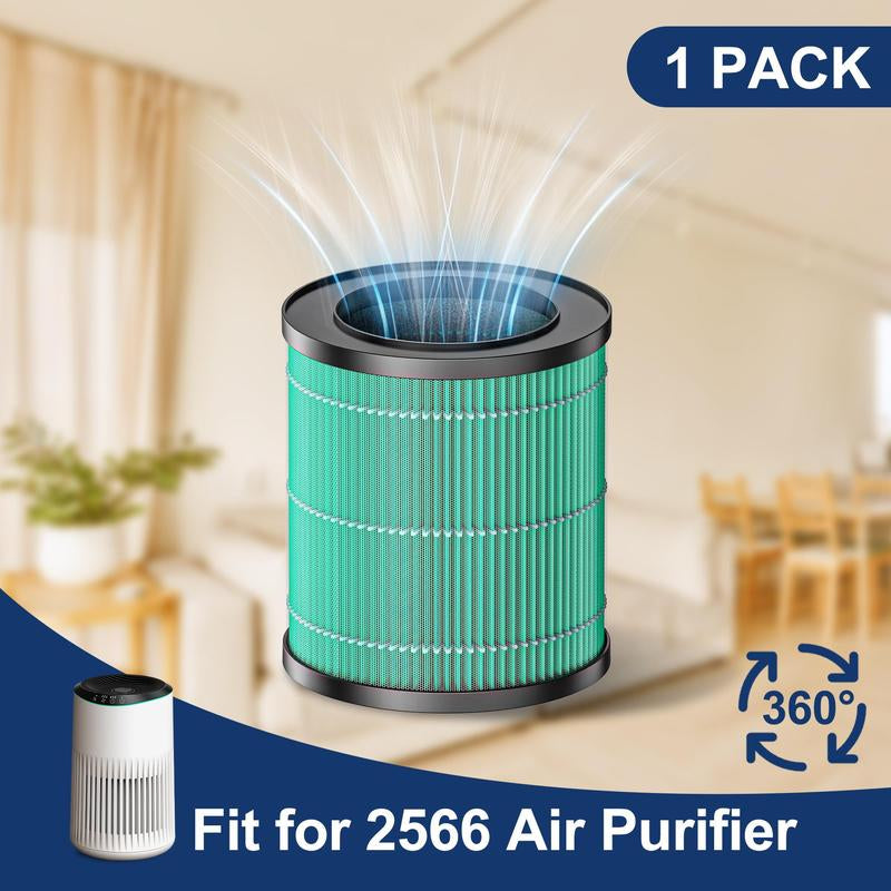 CHIVALZ 2-Pack Portable HEPA Air Purifiers for Home and Bedroom, Designed for Allergy Relief from Pets, Viruses, and Dust with 360° Air Intake System and Sleep Mode