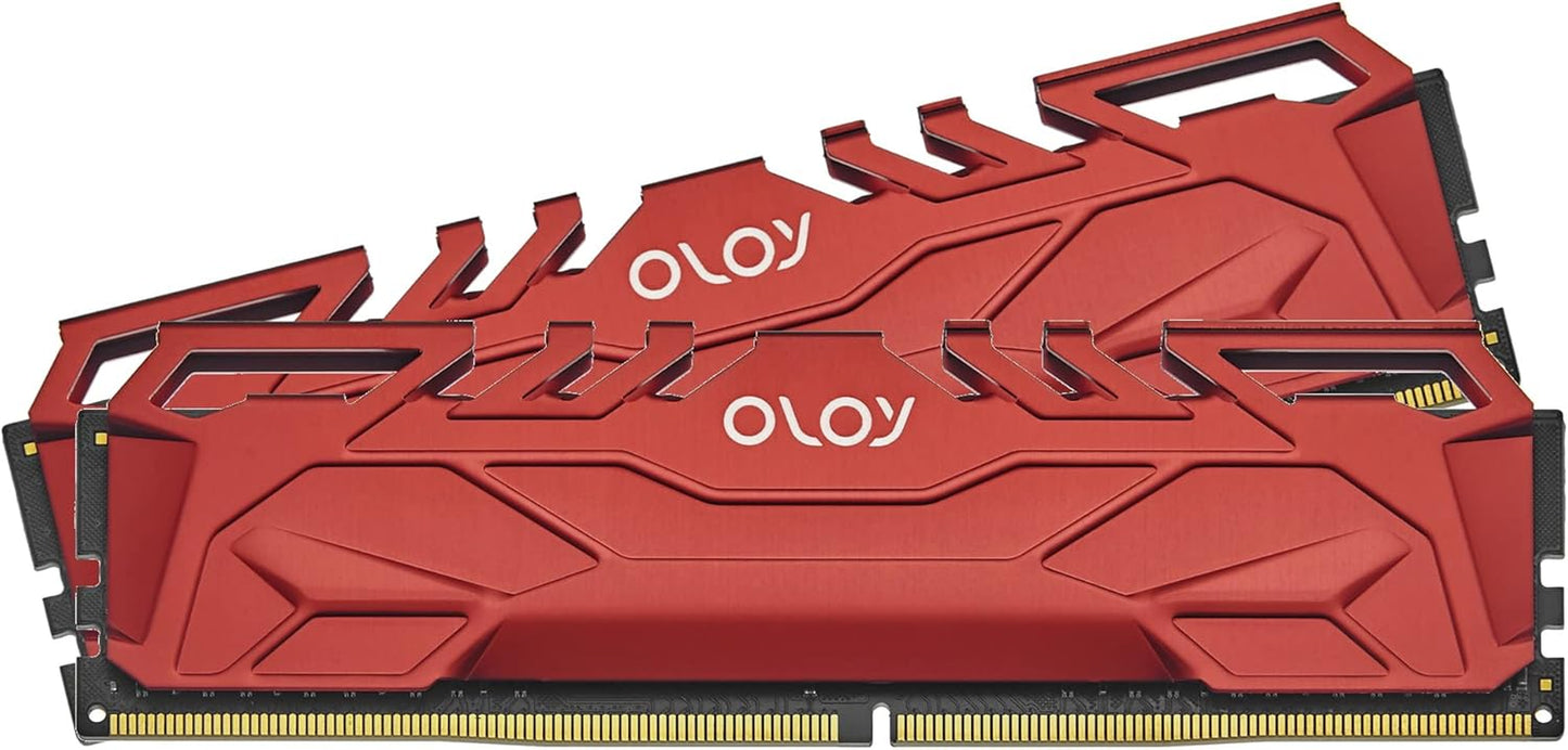 Oloy 32GB DDR4 Gaming RAM (2x16GB) 3200MHz CL16 1.35V 288-Pin UDIMM (MD4U1632161DHRDA)