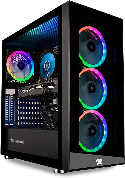 iBUYPOWER Element MR 202I Pro Gaming Desktop Computer (Intel Core i7-11700F 2.5GHz, NVIDIA GeForce GTX 1660 6GB, 16GB DDR4 RAM, 240GB SSD, 1TB HDD, Wi-Fi Ready, Windows 10 Home)