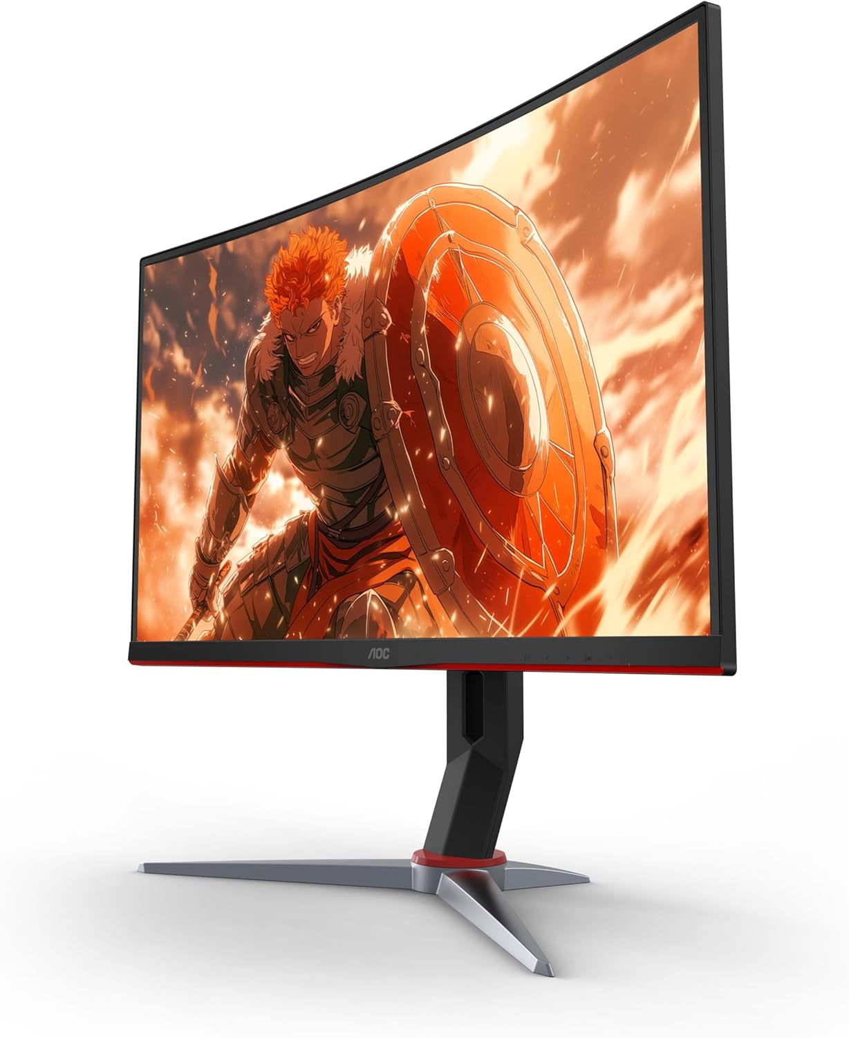 AOC C27G2Z 27-Inch Curved Frameless Ultra-Fast Gaming Monitor - FHD 1080P, 0.5ms Response Time, 240Hz Refresh Rate, FreeSync, Dual HDMI 2.0, DisplayPort, Height Adjustable, Compatible with Xbox, PS5, and Switch, 3-Year Zero-Bright-Dot Warranty