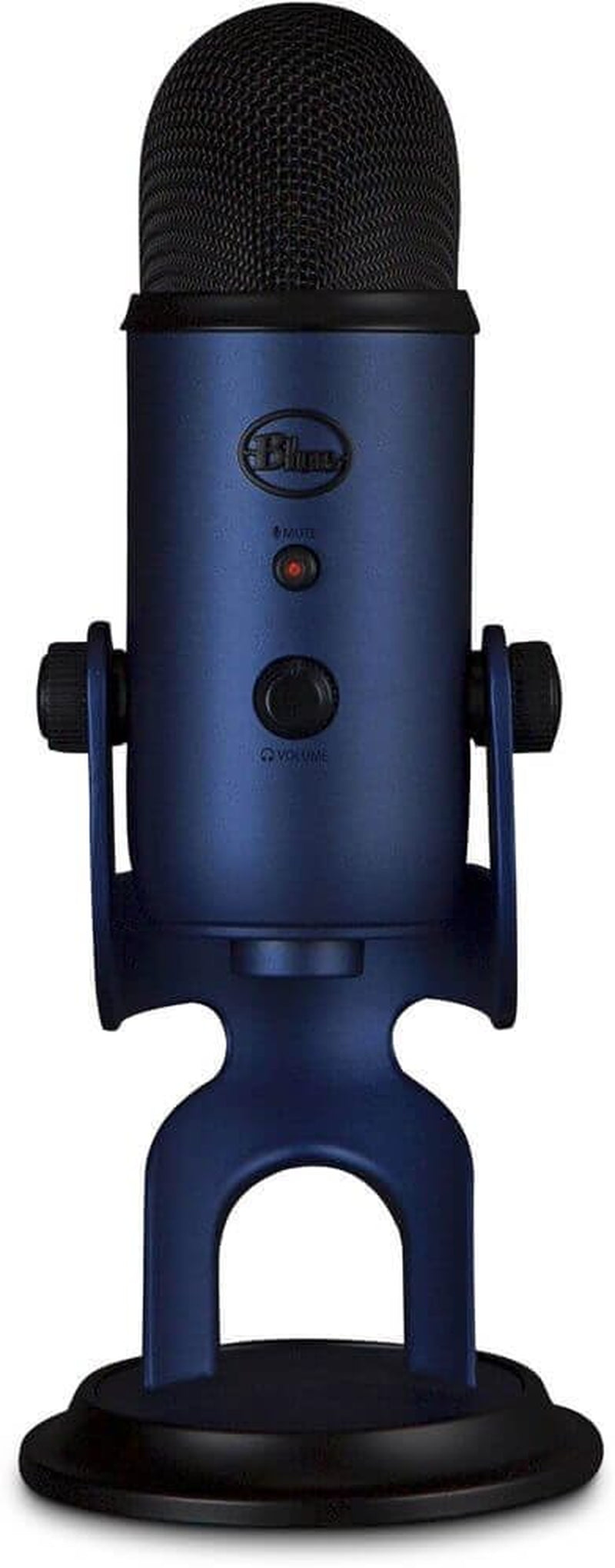 Logitech for Creators Blue Yeti USB Microphone - Versatile Studio and Condenser Mic for PC, Mac, Gaming, Recording, Streaming, and Podcasting with VO!CE Effects and 4 Pickup Patterns - Midnight Blue