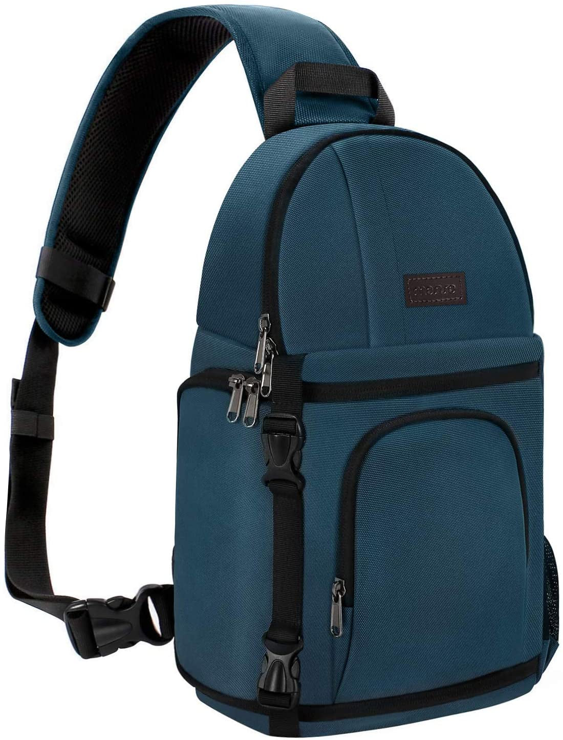 MOSISO Professional Camera Sling Bag for DSLR/SLR/Mirrorless Cameras, Shockproof Photography Backpack with Tripod Holder and Removable Modular Inserts, Compatible with Canon, Nikon, Sony, and Fuji