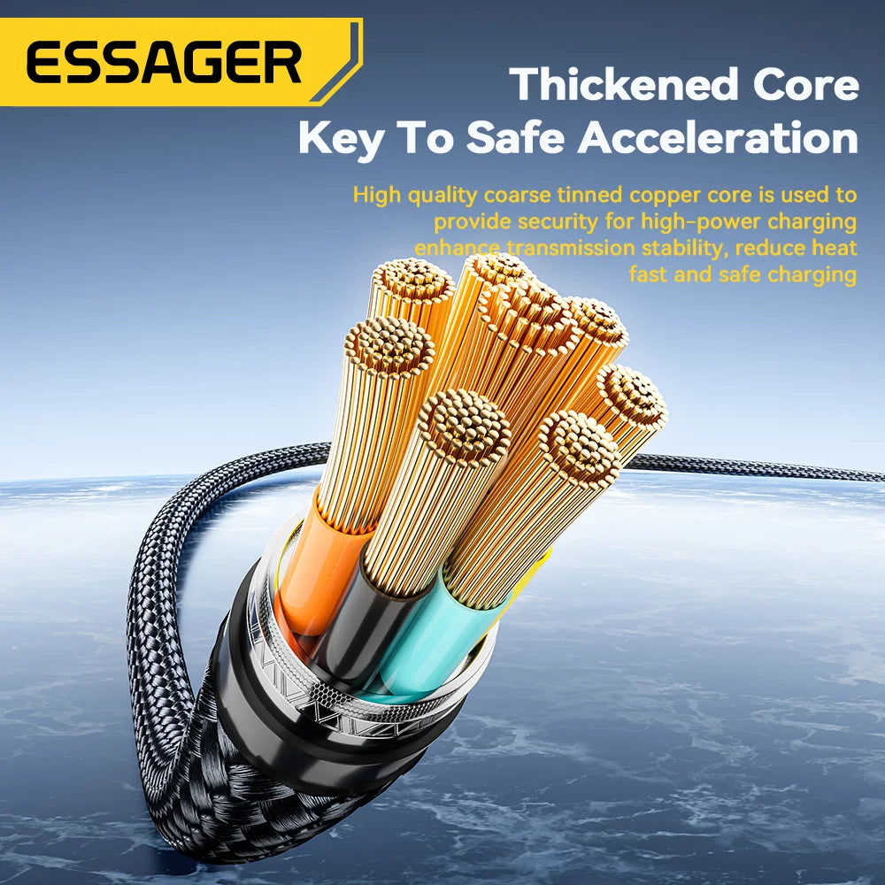 240W USB Type C to USB C Cable 100W PD 3.1 Fast Charging Charger Wire for Iphone 15 Pro Max Macbook Pro Xiaomi Samsung