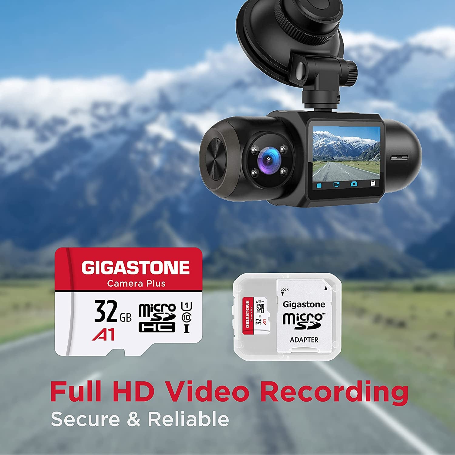 GIGASTONE 32GB Micro SD Card 5-Pack - UHS-I U1 A1 Class 10 Memory Cards for Security Cameras, Wyze Cam, and Roku, Supporting Full HD Video Recording with Adapter, Up to 90Mb/s