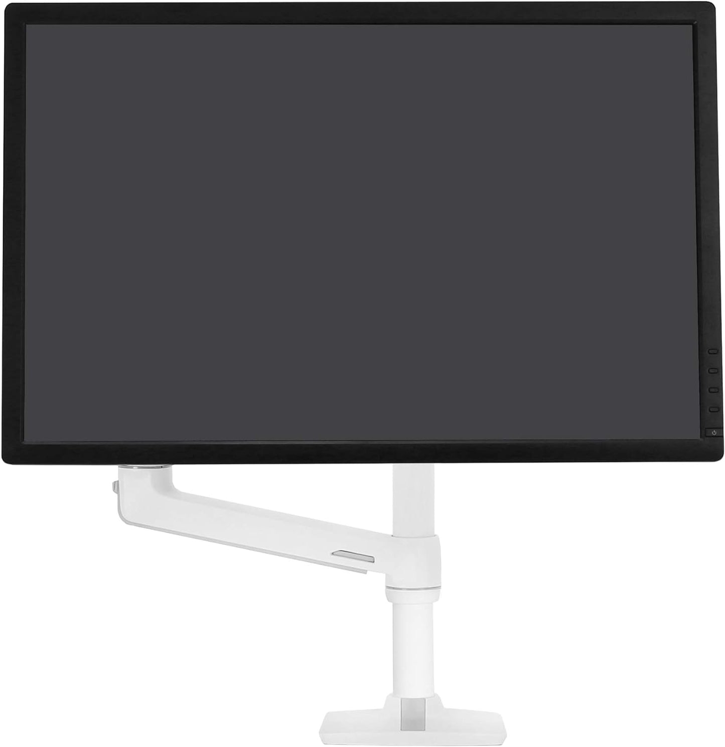 Ergotron LX Single Monitor Desk Mount Arm for Flat and Curved Ultrawide Displays up to 34 Inches, 7 to 25 lbs, VESA 75x75mm or 100x100mm, Tall Pole, White