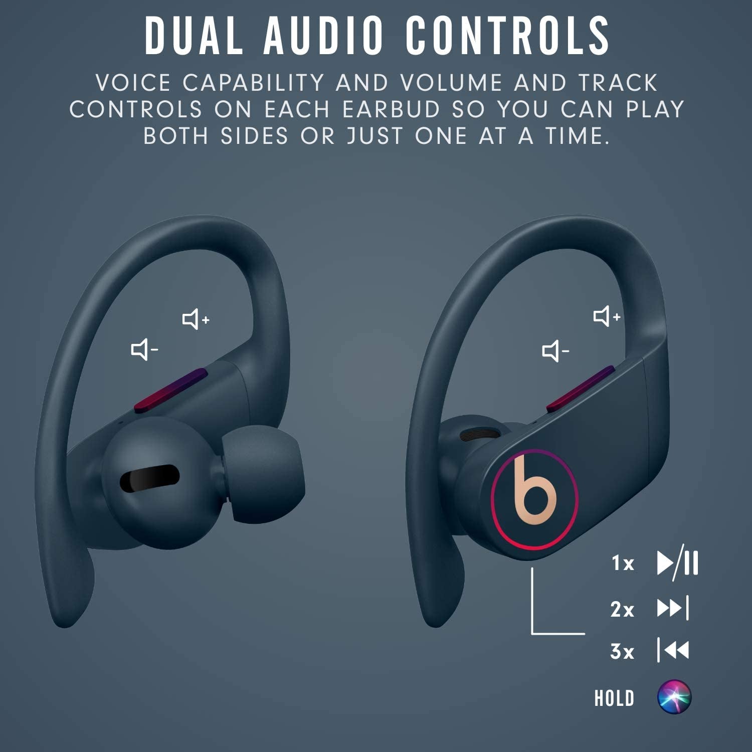 Beats Powerbeats Pro Wireless Earbuds - Apple H1 Headphone Chip, Class 1 Bluetooth Headphones, 9 Hours of Listening Time, Sweat Resistant, Built-In Microphone - Navy