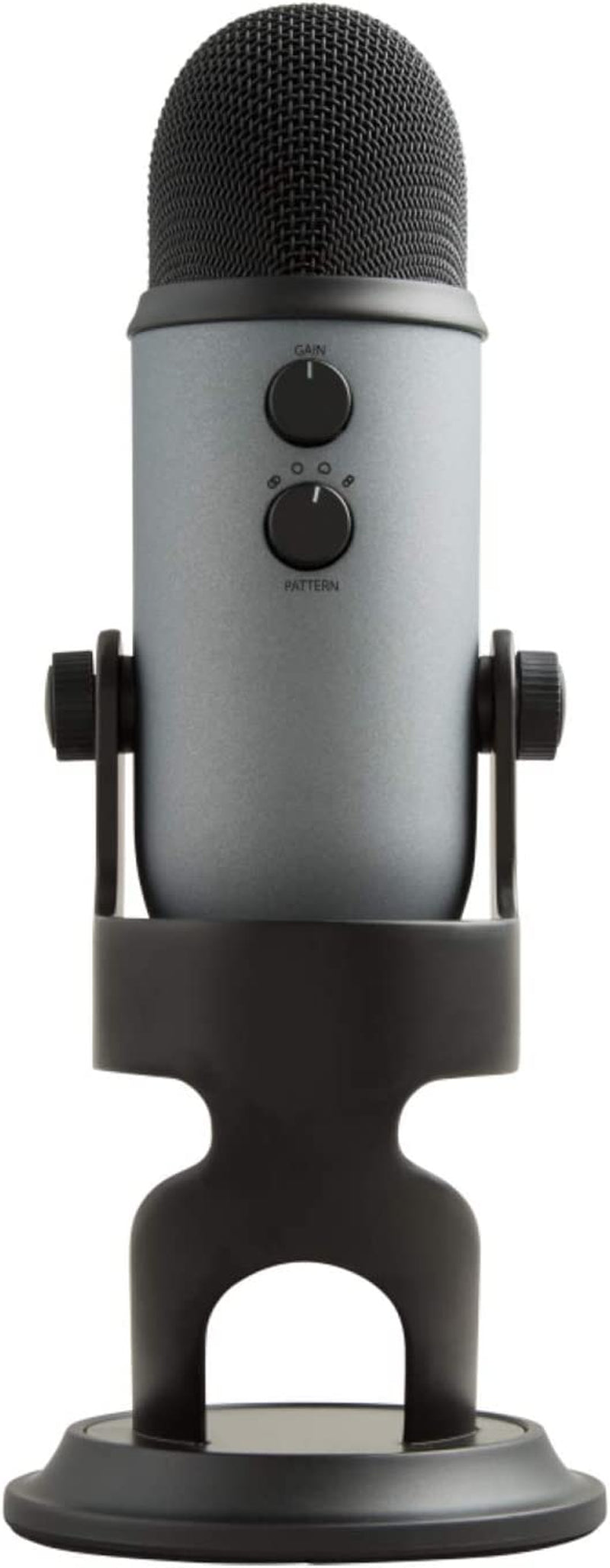 Blue Yeti USB Condenser Microphone for Professional Recording, Streaming, Gaming, and Podcasting on PC and Mac with Blue VO!CE Effects, Adjustable Stand, and Plug-and-Play Capability - Slate