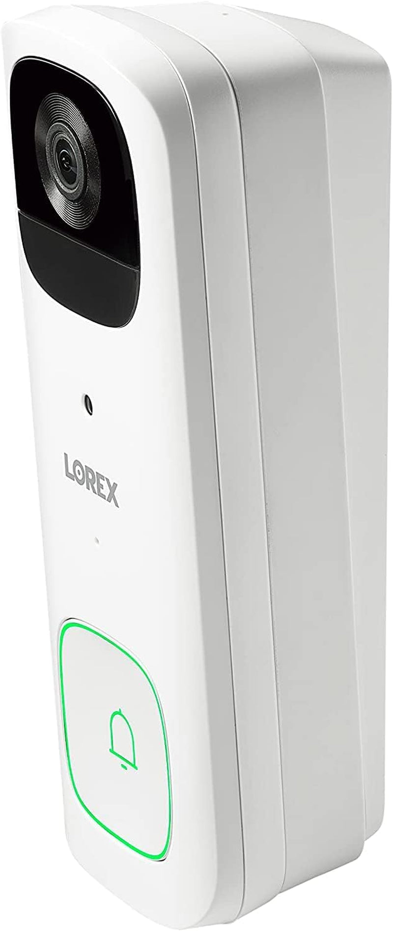 Lorex 2K Wireless Wifi Smart Video Doorbell Camera W/No Subscription Fee - Smart Security Lighting, Night Vision, Battery-Powered, Motion Detection (White)