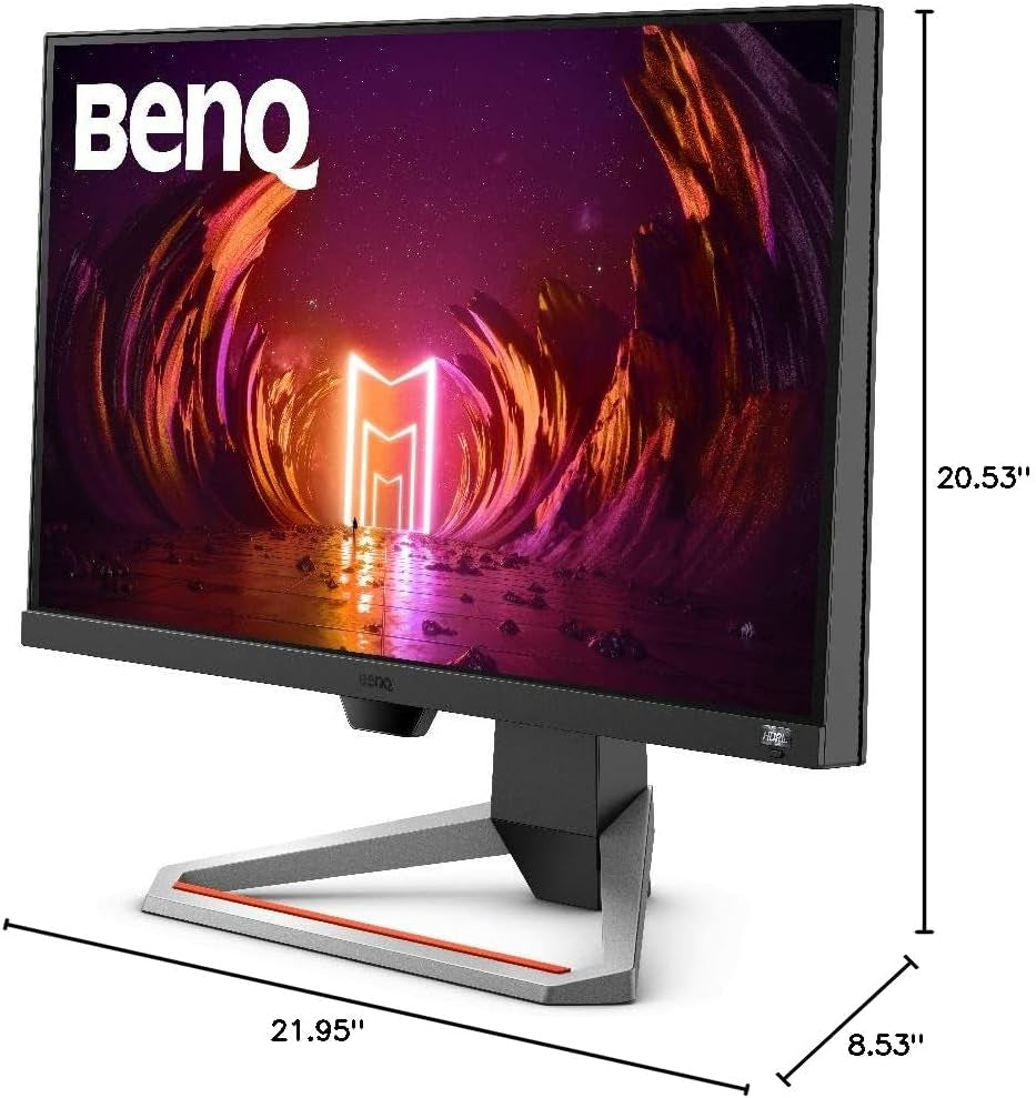 BenQ Mobiuz EX2510 24.5-Inch 1080P 144Hz IPS Gaming Monitor with FreeSync Premium, HDRi, and Built-in Speakers