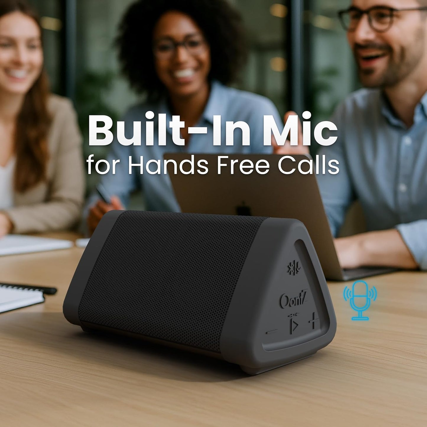 Oontz Angle 3 Portable Bluetooth 5.4 Speaker - 12W Audio Output, 24-Hour Battery Life, 100Ft Wireless Range, IPX5 Water-Resistant, Affordable for Travel, Outdoor, and Home Use (Black)