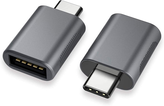 Nonda USB-C to USB 3.0 Adapter (2-Pack) - Type-C to USB Female Adapter for MacBook Pro 2021, MacBook Air 2020, iPad Pro 2021, and Other Type-C Devices