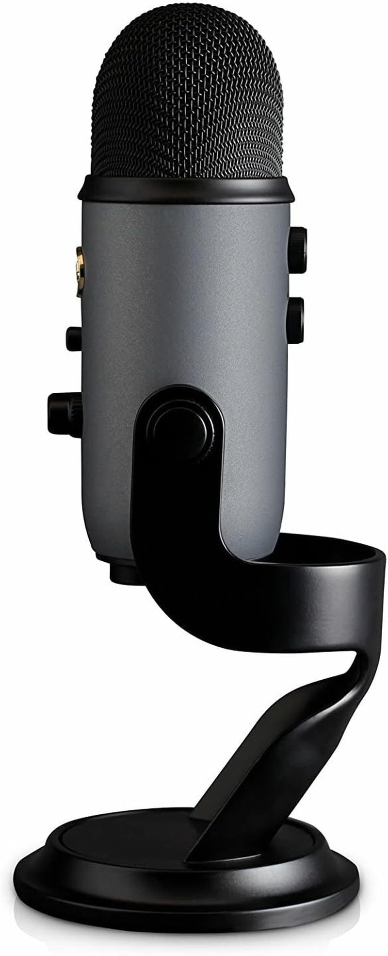 Blue Yeti USB Condenser Microphone for Professional Recording, Streaming, Gaming, and Podcasting on PC and Mac with Blue VO!CE Effects, Adjustable Stand, and Plug-and-Play Capability - Slate