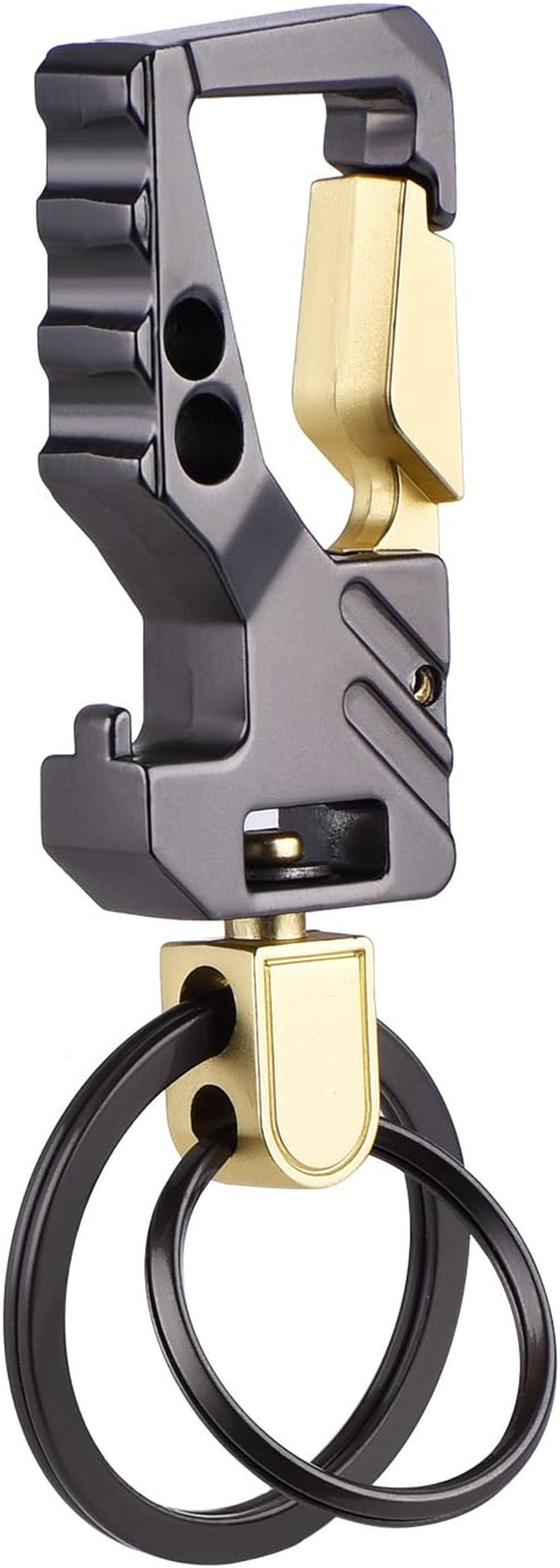 2-Pack Car Keychain Bottle Openers for Men and Women (Gunmetal and Gold)